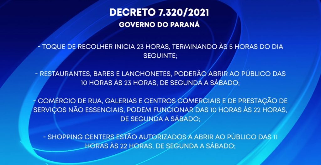 Covid Governo Do Paran Estende Toque De Recolher E Flexibiliza