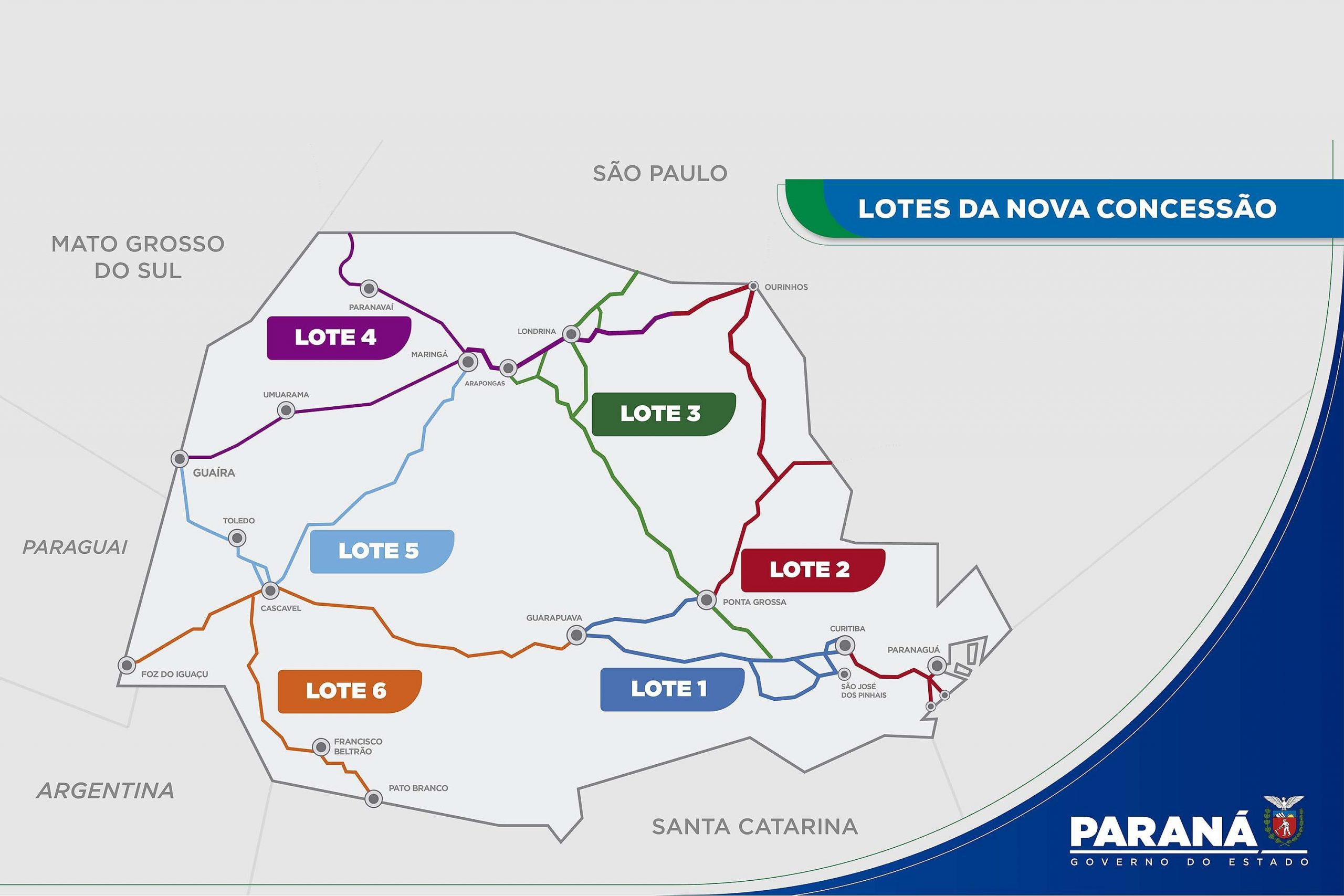 07a5c40f-mapa1-scaled Governo do Estado e União confirmam modelo de menor tarifa de pedágio no Paraná