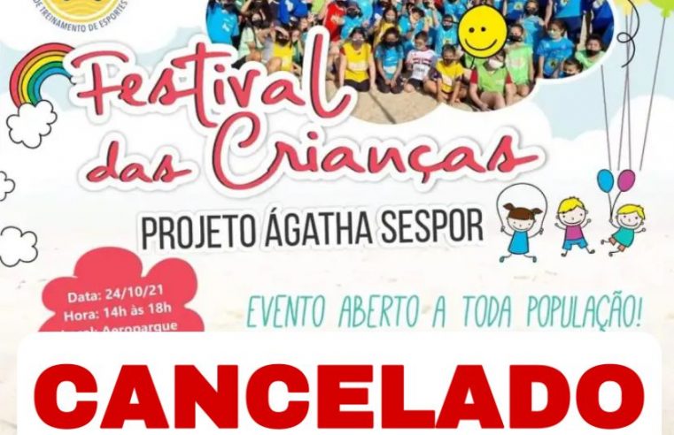 Festival das Crianças do Projeto Ágatha/Sespor foi cancelado devido a previsão de chuva