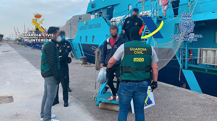 Barco de Guaratuba é interceptado com 560 quilos de cocaína nas Ilhas Canárias, na Espanha
