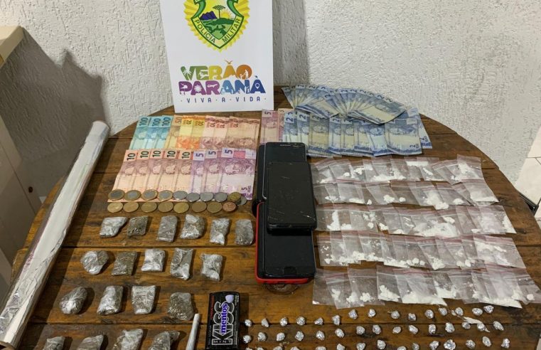 Trio é preso por tráfico de drogas no balneário de Shangri-la, em Pontal do Paraná