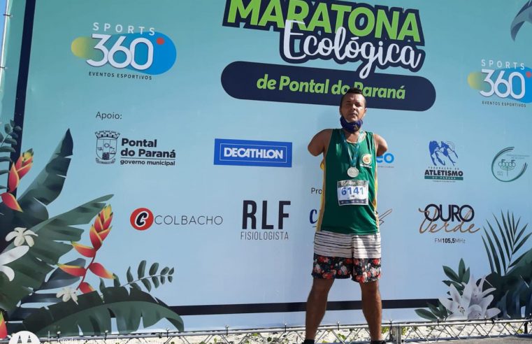 Paratleta parnanguara é destaque na Meia Maratona Ecológica de Pontal do Paraná