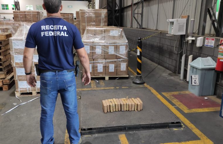 Receita Federal apreende mais de 15 Kg de cocaína em Paranaguá
