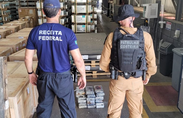 Receita Federal apreende 21 kg de cocaína em Paranaguá