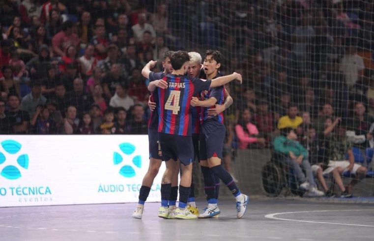 Rio Branco perde para o Barcelona na estreia da Copa Mundo do Futsal