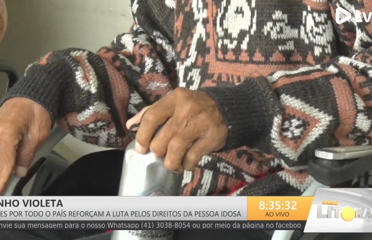 Junho Violeta: Mês dedicado ao combate a violência contra os idosos é realizada em Paranaguá