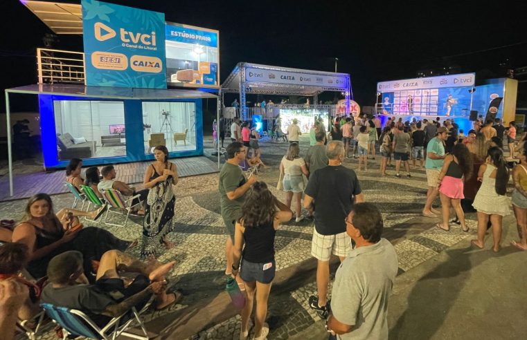 Com estúdio praia lotado, TVCI inicia mais um Verão Interativo em Matinhos