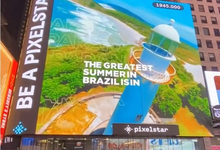 Litoral na Time Square: Governo do Paraná divulga as belezas naturais do litoral paranaense na esquina mais famosa do mundo