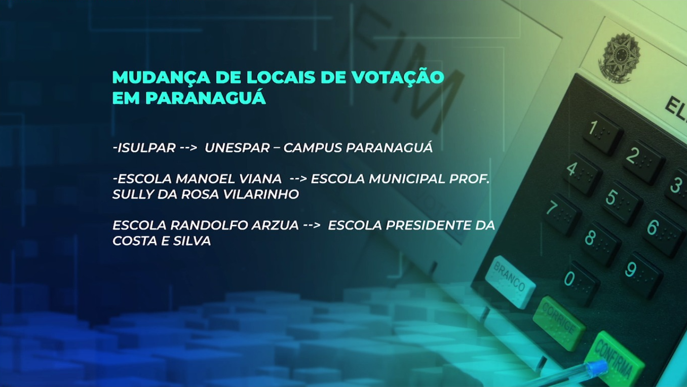 Justiça Eleitoral realiza alterações em locais de votação para eleições, em Paranaguá